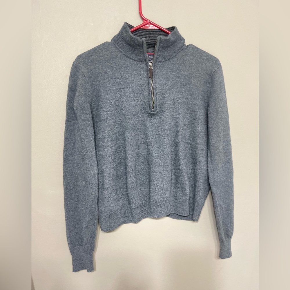 UntuckIt Merino Wool Quarter-Zip Sweater‎ Size Medium